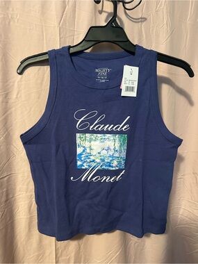 Mighty Fine Purple Claude Monet Graphic Tank